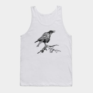 Crow Ink Drawing Tank Top